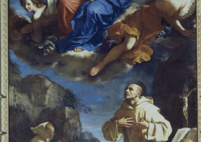 San Bruno in adorazione della Madonna col Bambino in gloria (1647)