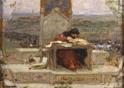 Irnerio che glossa le leggi (1886)