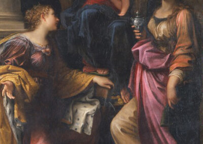Madonna col Bambino in trono fra le Sante Caterina d’Alessandria e Maria Maddalena (1599)