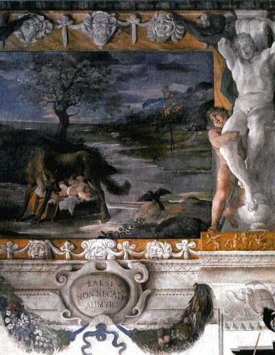 Romolo e Remo allattati dalla lupa