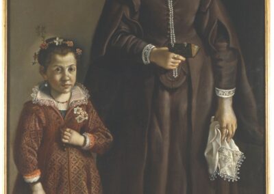 Ritratto di gentildonna in piedi con la figlia (1610-1618)