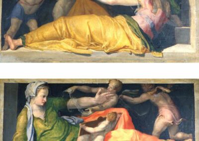 Coppia di Sibille con amorini (1550-1555)