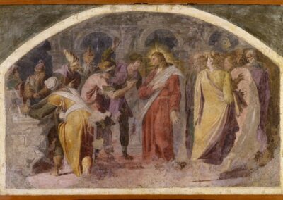 Gesù Cristo risponde alle domande dei farisei (1553 circa)